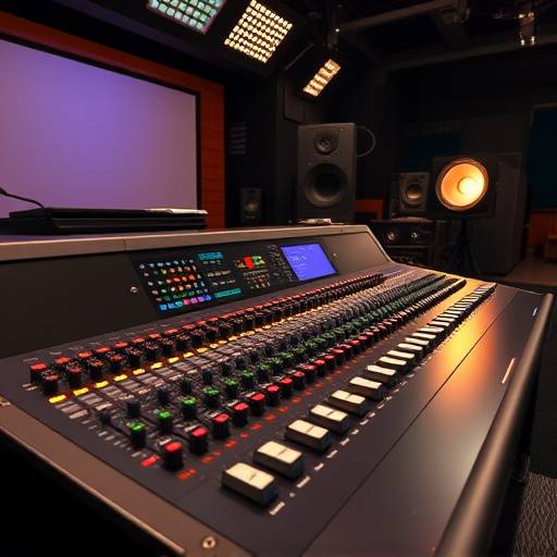 Avid S6 Digital Mixing Console.